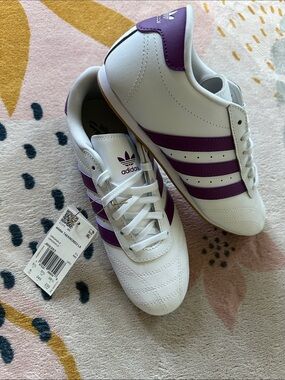 Adidas Originals Taekwondo Lace J White Purple Sneakers